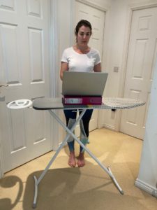 Ironing Board as a Standing Desk
